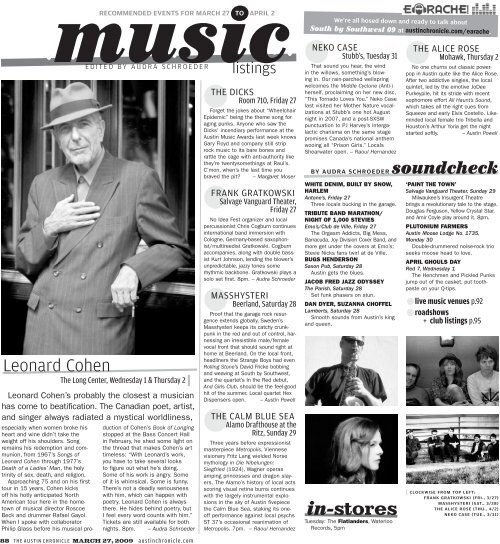 March 27, 2009 - The Austin Chronicle
