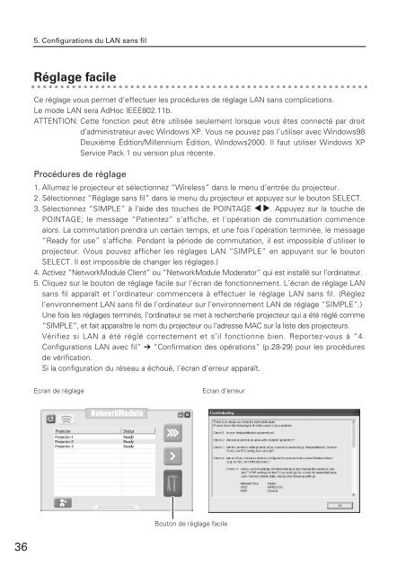 TÃ©lÃ©charger le manuel d'utilisation Sanyo PLC-XU110 - Lampe ...