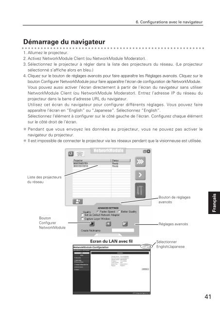 TÃ©lÃ©charger le manuel d'utilisation Sanyo PLC-XU110 - Lampe ...