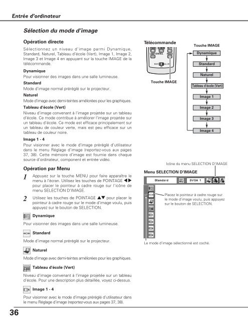 TÃ©lÃ©charger le manuel d'utilisation Sanyo PLC-XU110 - Lampe ...