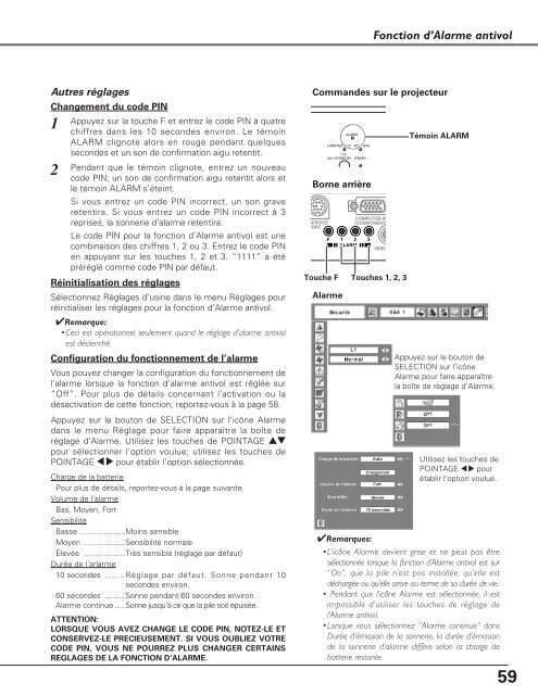 TÃ©lÃ©charger le manuel d'utilisation Sanyo PLC-XU110 - Lampe ...