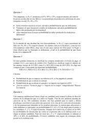 Ejercicio 1 Tres máquinas, A, B y C, producen el 45%, 30% y ... - GIAA