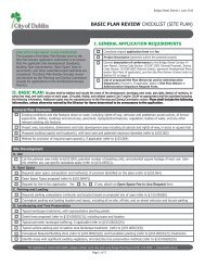 BASIC PLAN REVIEW CHECKLIST (SITE PLAN) - City of Dublin