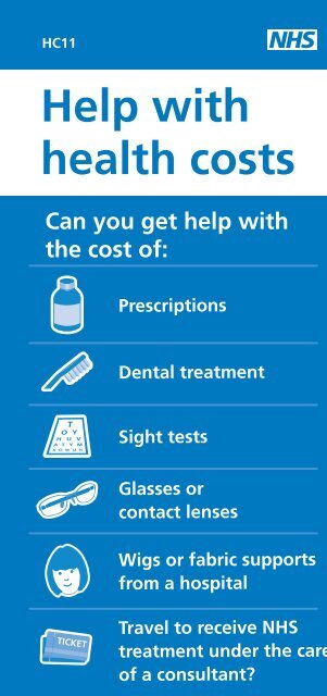 Help with health costs - NHS Business Services Authority
