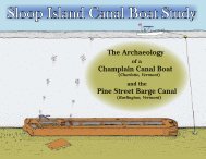 Sloop Island Canal Boat Study - Lake Champlain Maritime Museum