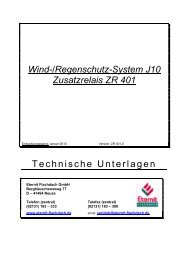 Wind-/Regenschutz-System J10 Zusatzrelais ZR401 ...