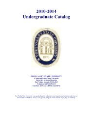 2010-2014 Undergraduate Catalog - Fort Valley State University