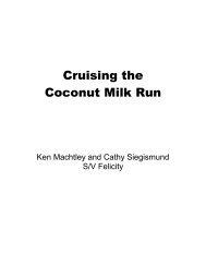 Cruising the Coconut Milk Run - Beth and Evans