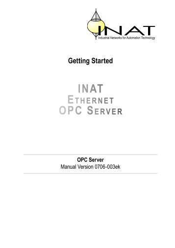 INAT OPC SERVER - INEE