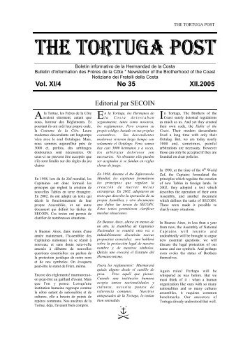 Vol. XI/4 No 35 XII.2005 Editorial par SECOIN - Mesa KaprÃ³w Polskich