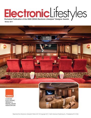 CEDIA Electronic Lifestyles, Winter 2011 - Electronics Design Group ...