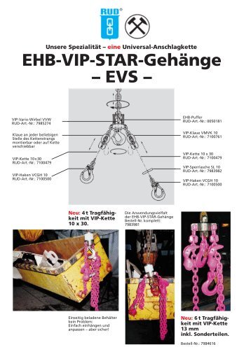 EHB-VIP-STAR-GehÃƒÂ¤nge Ã¢Â€Â“ EVS Ã¢Â€Â“ - RUD