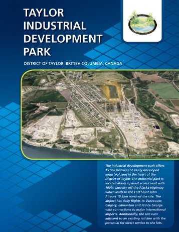 Taylor IndusTrIal developmenT park - District of Taylor