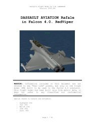 DASSAULT AVIATION Rafale in Falcon 4.0. RedViper - Check six