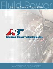 Fluid Power Pressure Sensor Capabilities - American Sensor ...