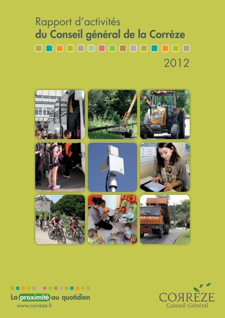 Rapport d'activitÃ©s du Conseil gÃ©nÃ©ral de la CorrÃ¨ze 2012