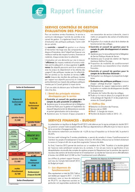 Rapport d'activitÃ©s du Conseil gÃ©nÃ©ral de la CorrÃ¨ze 2012