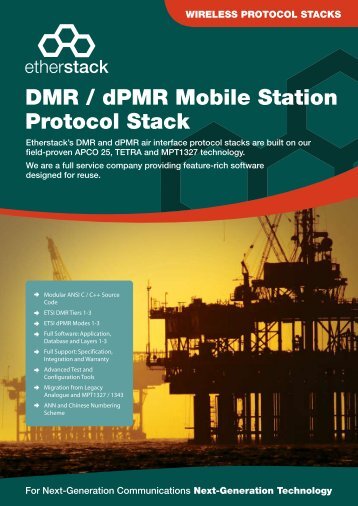 DMR / dPMR Mobile Station Protocol Stack - Etherstack