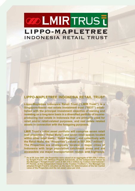 LIPPO-MAPLETREE - Lippo Malls Indonesia Retail Trust - Investor ...
