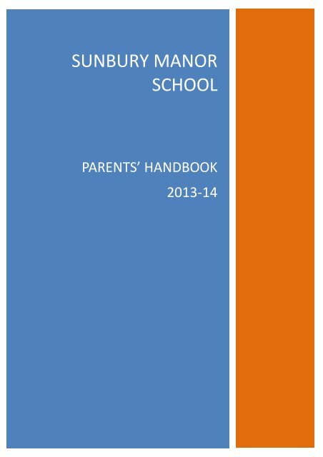 PARENT'S HANDBOOK 2011-12 - Sunbury Manor School