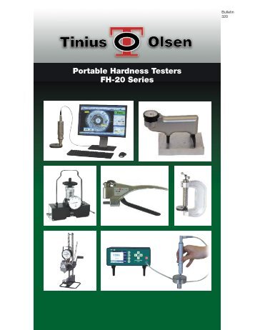 Portable Hardness Testers FH-20 Series - Tinius Olsen