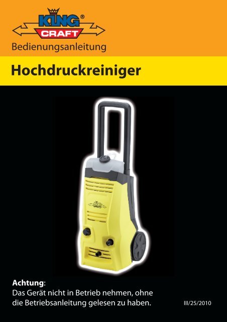 2010 Hochdruckreiniger King Craft Cleanerworld GmbH 2010-hochdruckreiniger-king-craft-cleanerworld-gmbh