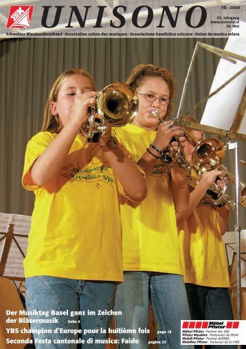 Der Musiktag Basel ganz im Zeichen der Bläsermusik Seite 4 YBS ...