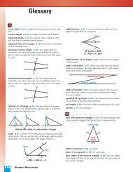 Geometry Glossary