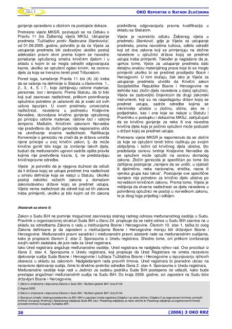 OKO WCR-SD-28.08.06(BCS).pub - Odsjek KriviÄne Odbrane