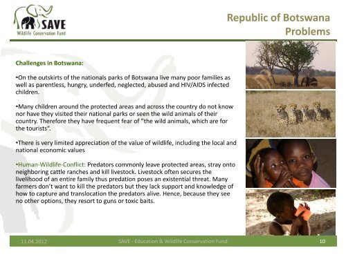 save botswana - SAVE Wildlife Conservation Fund