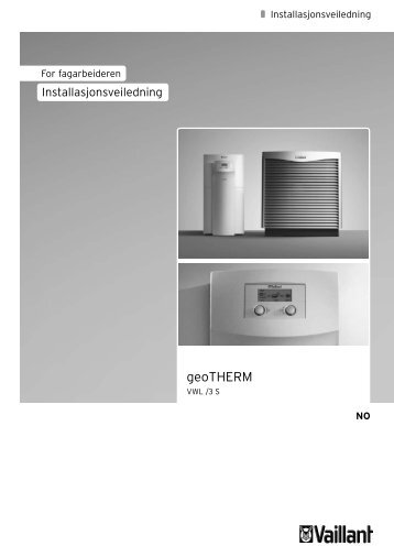 Installasjon geoTHERM VWL 61-171 - Vaillant