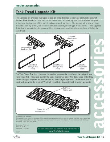 Tank Tread Upgrade Kit - VEX Robotics