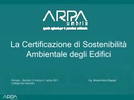Certificazione di sostenibilità ambientale edifici - ARPA Umbria