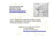 Tema 1. Historia de las ideas evolucionistas. Lamarck. Darwin ...