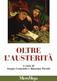 Oltre l'austeritÃ  - Cesaratto - cambiailmondo