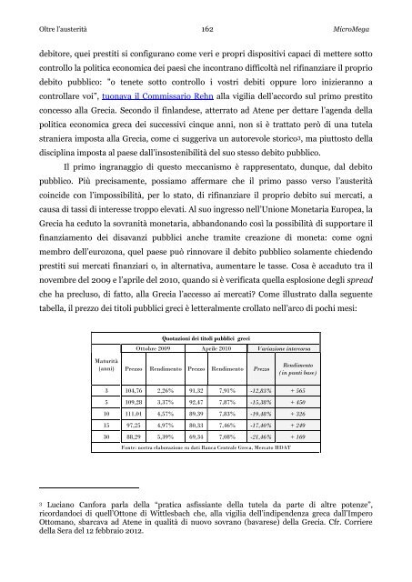 Oltre l'austeritÃ  - Cesaratto - cambiailmondo