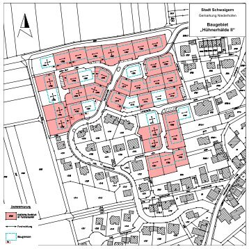 Lageplan und Textteil des Bebauungsplans - Stadt Schwaigern