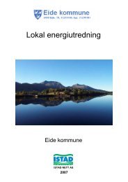 Lokal Energiutredning Eide 2007 - Istad kraft AS