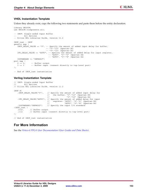 Xilinx Virtex-6 Libraries Guide for HDL Designs