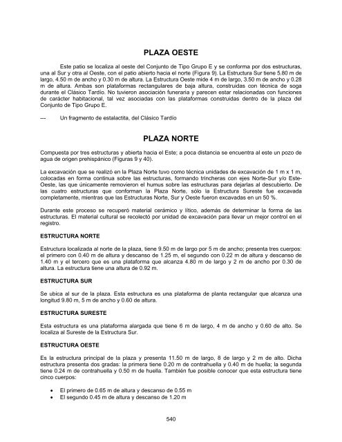 Ixcoxol, Chaquiux - Atlas ArquÃ©ologico