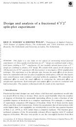 Design and analysis of a fractional 413125 split-plot ... - ResearchGate