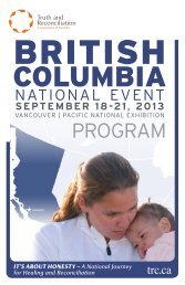 TRC EvEnT - Truth and Reconciliation Commission of Canada