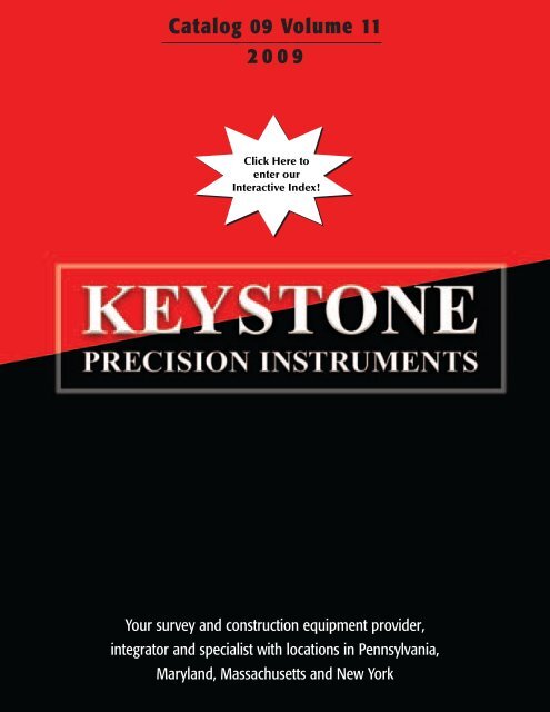 Catalog 09 Volume 11 2009 - Keystone Precision Instruments