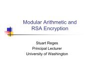 Modular Arithmetic and RSA Encryption - CSTA