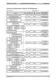 Ablaufplan der Dokumentation - kinderkrebsinfo.de