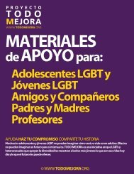 Adolescentes LGBT y Jóvenes LGBT Amigos y ... - Todo Mejora