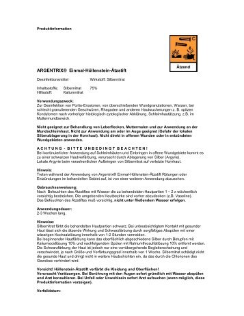 ARGENTRIX® Einmal-Höllenstein-Ätzstift - Ryma-Pharm