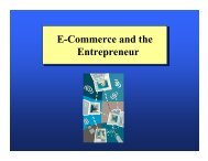 E-Commerce and the Entrepreneur