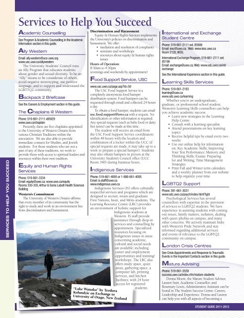 Downloadable - Academic Calendar - University of Western Ontario