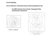 Terrain Modeling: How to delineate a watershed using a printed ...